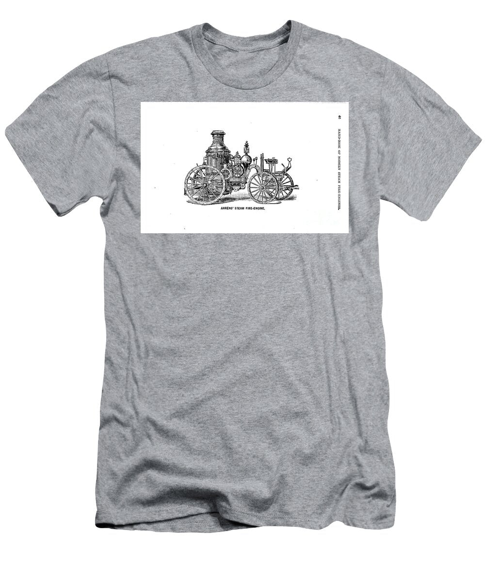 Ahrens Steam Fire Engine J1 Historic Illustrations T-Shirt