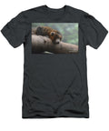 Amazing Brown Lemur with His Head on a Log Dejavu Designs T-Shirt