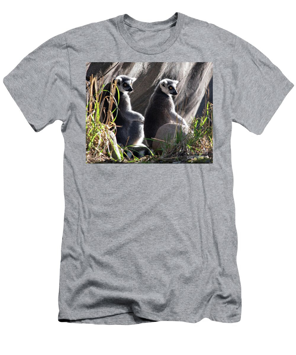 Lemurs in Morning Light Jackie Follett T-Shirt