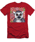 Ring Tailed Lemur Floral Amy E Fraser T-Shirt