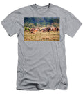 Spotted Hyaena Hunting in an Eastern White Bearded Eric Baccega Natureplcom T-Shirt
