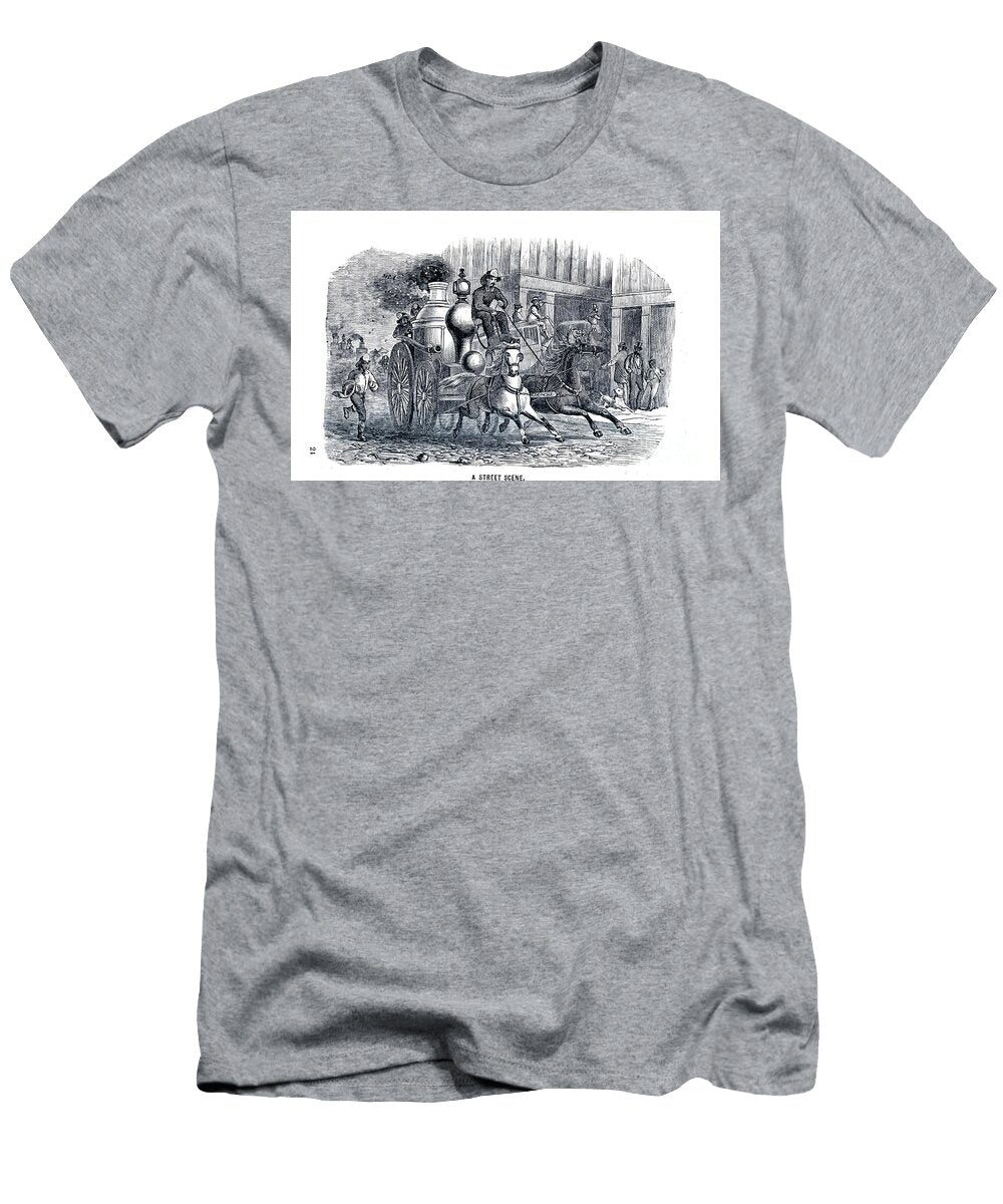 Street Scene J3 Historic Illustrations T-Shirt