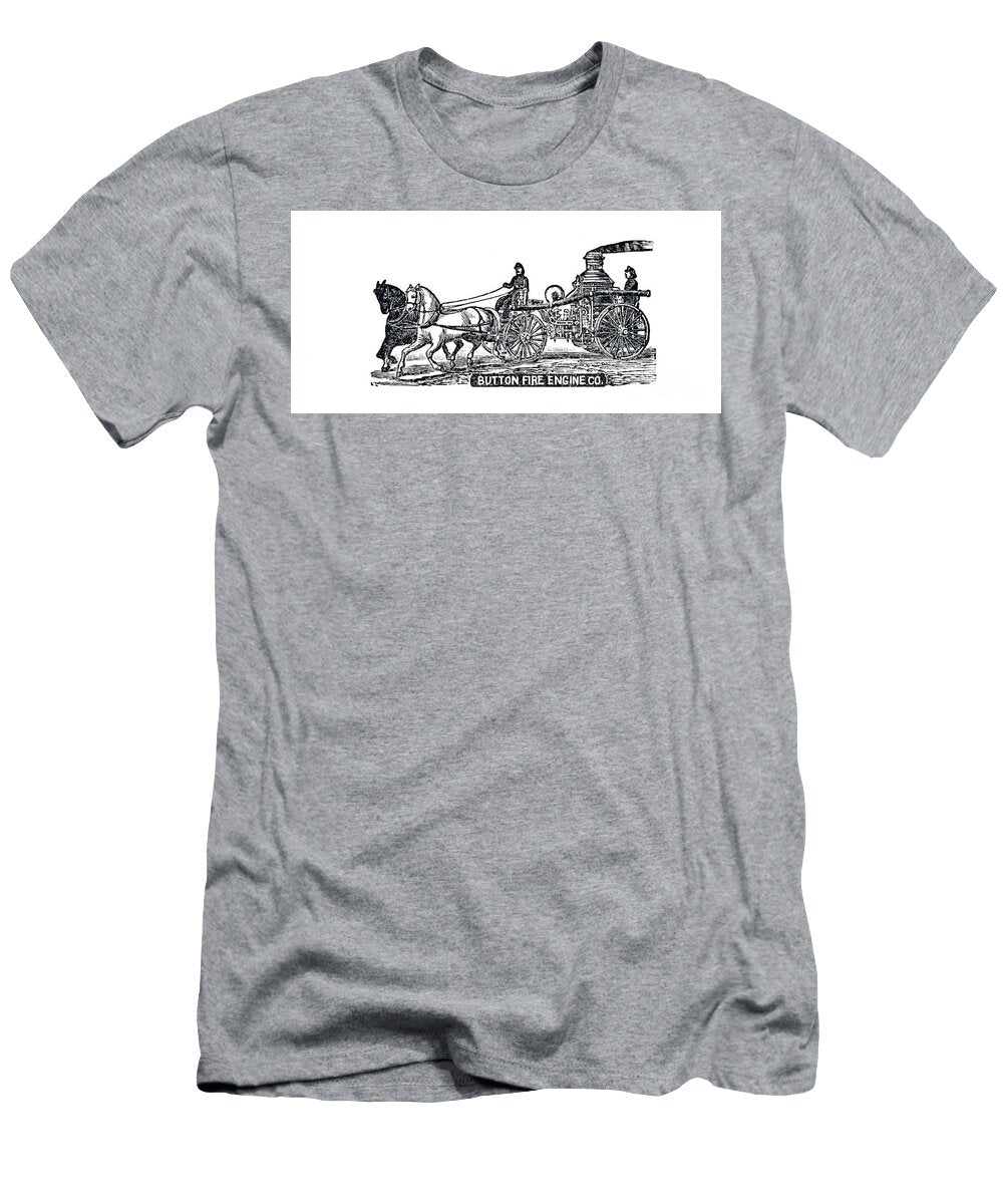 The Button Steam Fire Engine J1 Historic Illustrations T-Shirt
