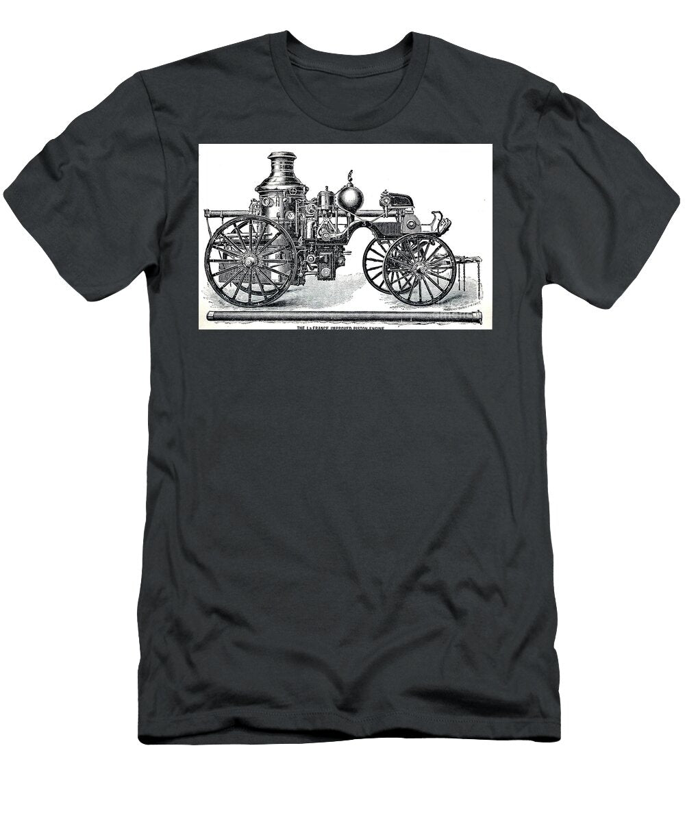 The LA France Improved Piston Engine J4 Historic Illustrations T-Shirt